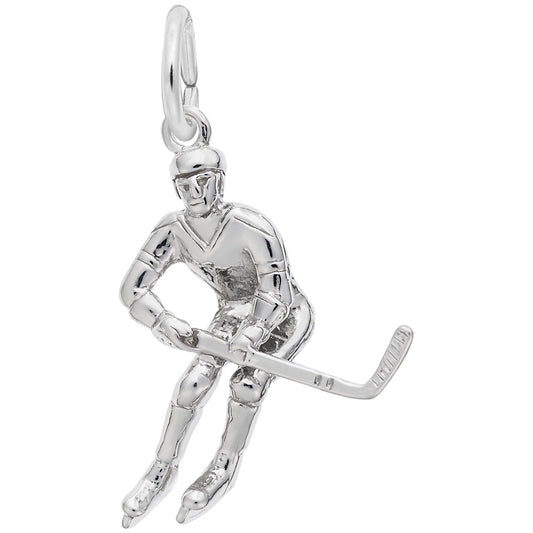Male Hockey Player Charm - Ottawa Travel Souvenir Jewelry 1379