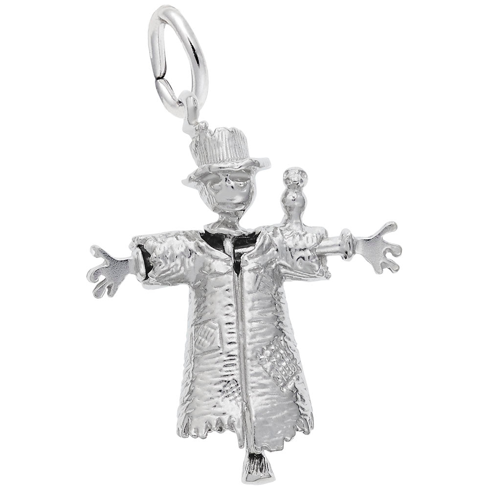Charming Fall Scarecrow Charm for Jewelry & Crafting Projects 1380