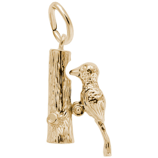 Handcrafted Woodpecker Charm for Bird Lovers - Unique Jewelry Gift 1389