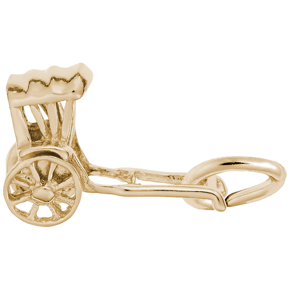Travel-Inspired Rickshaw Charm for Unique Jewelry Collections 1390