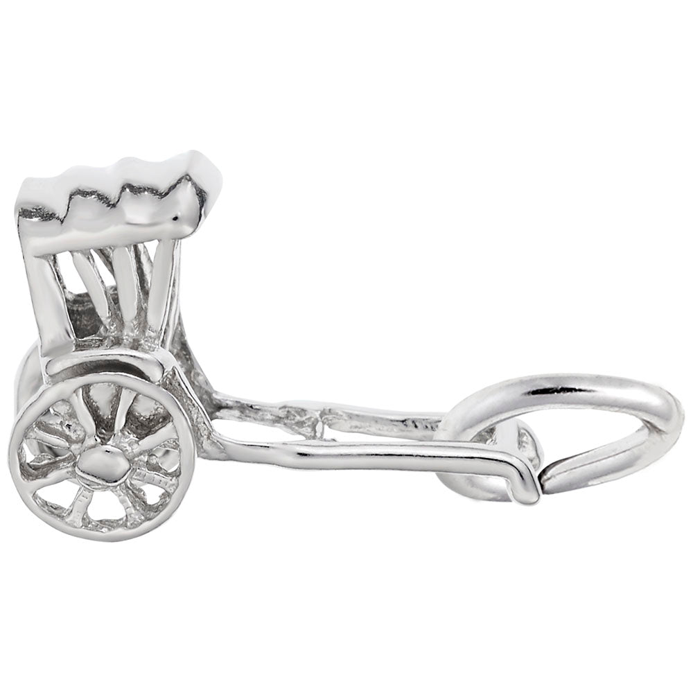 Travel-Inspired Rickshaw Charm for Unique Jewelry Collections 1390