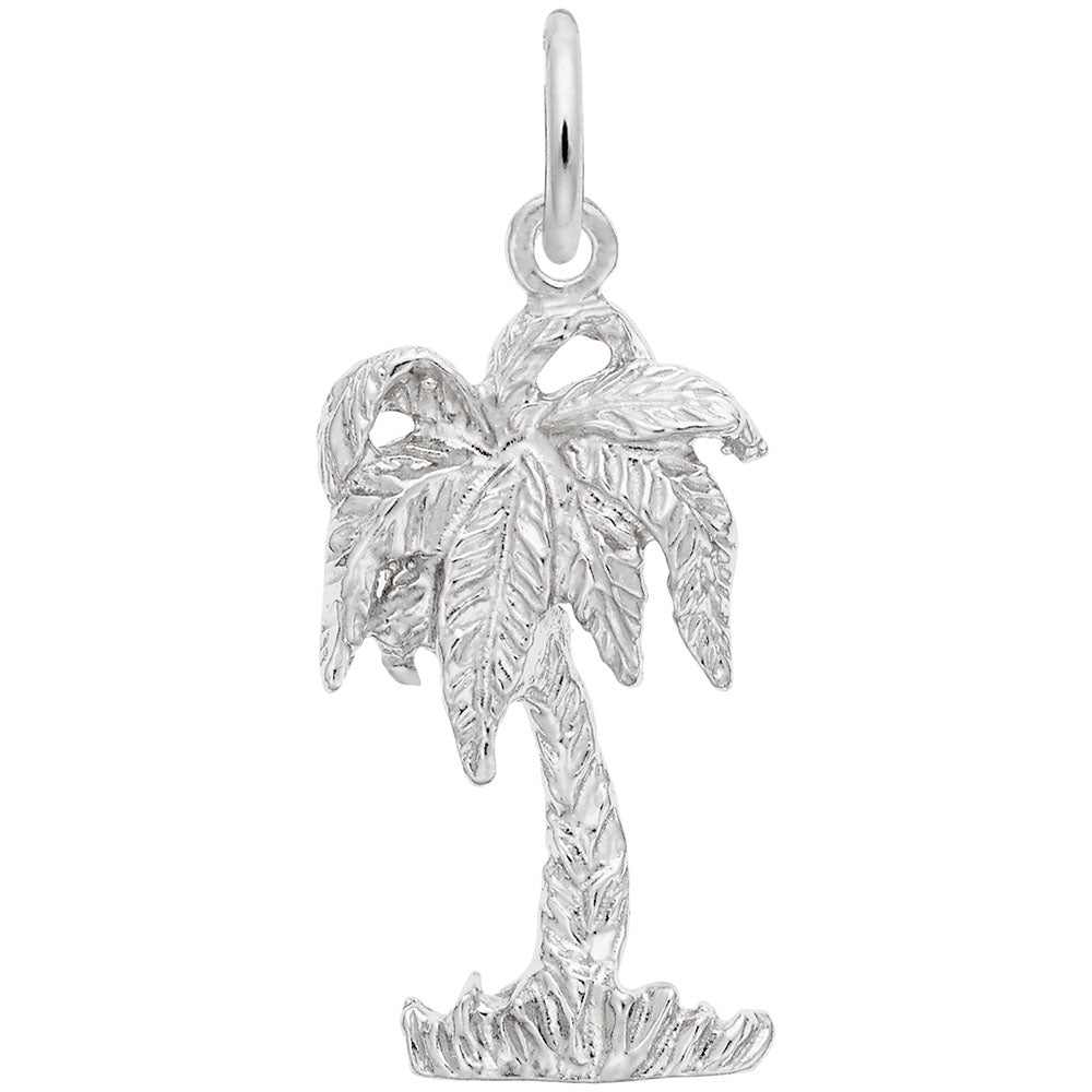 Charming Palm Tree Pendant - Nautical Jewelry for Beach Lovers 1393