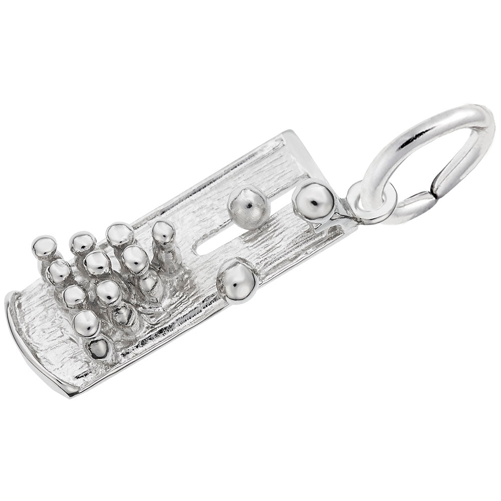 Bowling Lane Charm - Unique Sports Jewelry for Bowling Lovers 1401