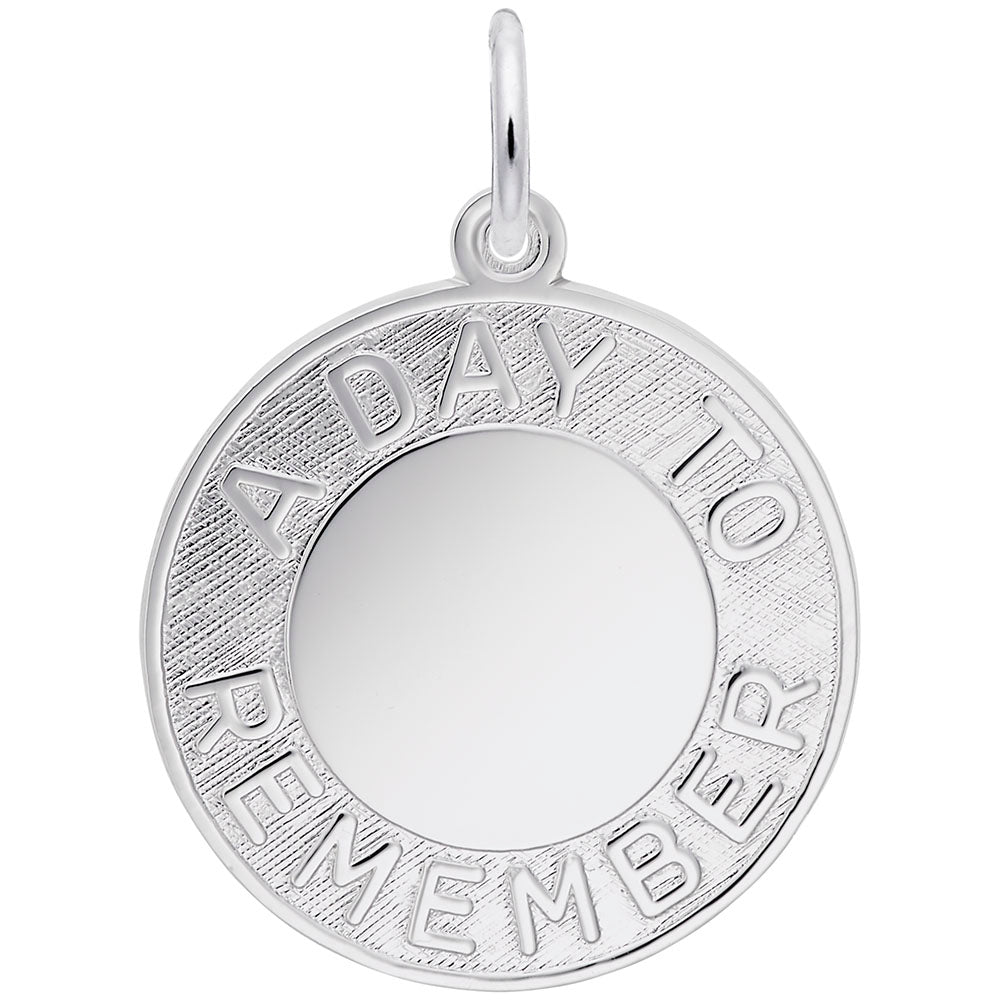 Personalized A Day to Remember Engravable Marriage Disc Charm 1412