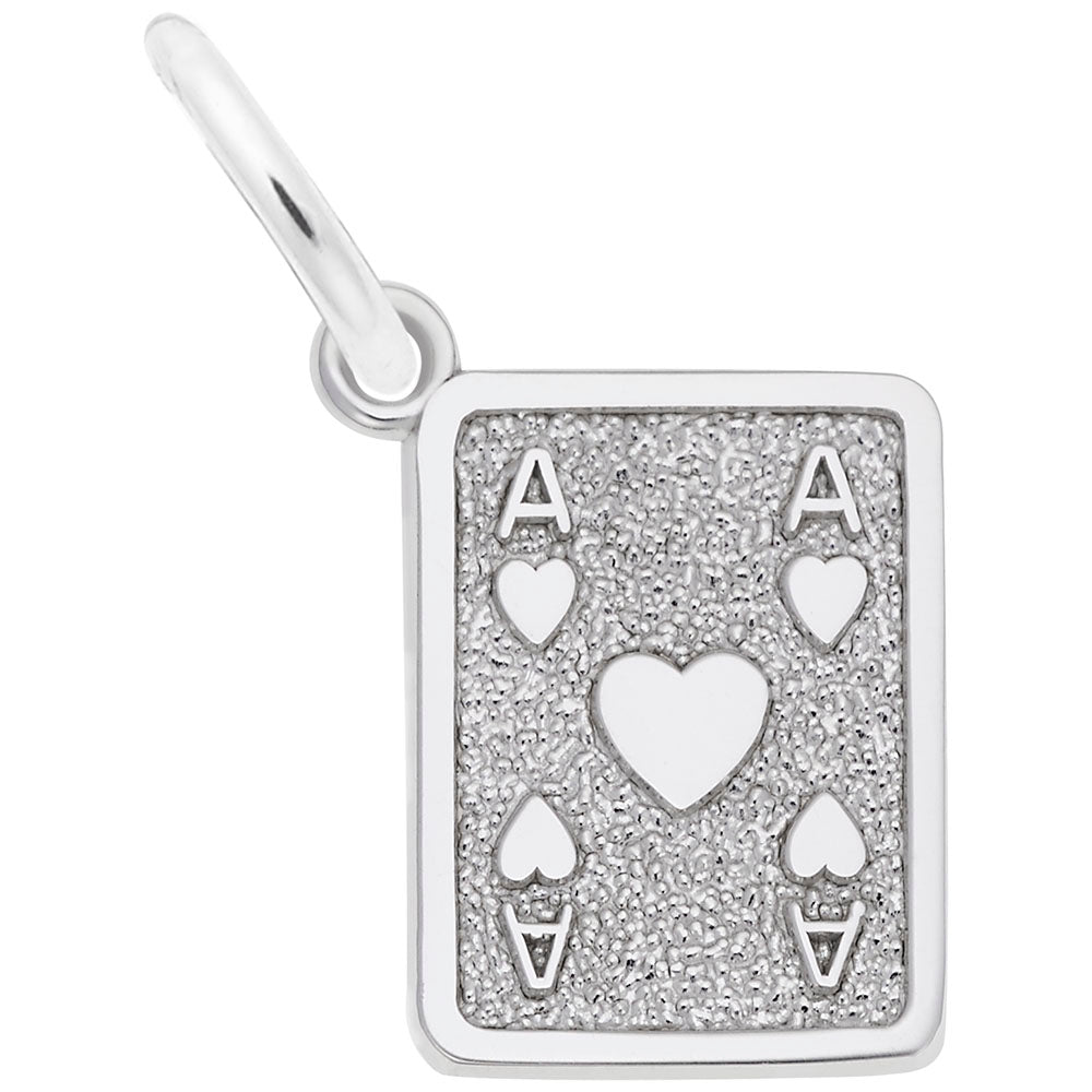 Good Luck Ace of Hearts Charm for Gamers - Rembrandt Charms 1496