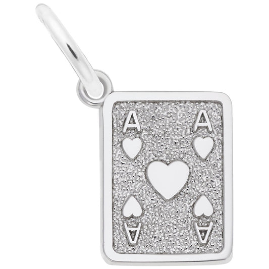 Good Luck Ace of Hearts Charm for Gamers - Rembrandt Charms 1496