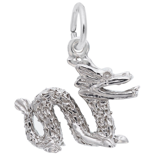 Chinese Serpent Dragon Charm - Mythical Animal Jewelry Accessory 1518