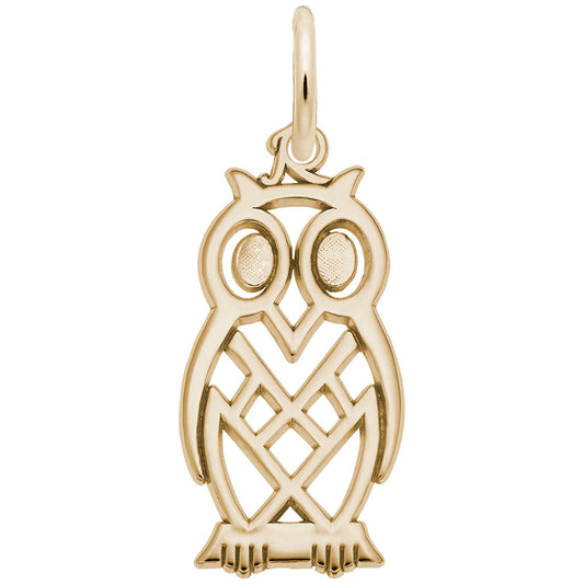 Graduation Flat Owl Charm - Celebrate Achievements in Style 1532