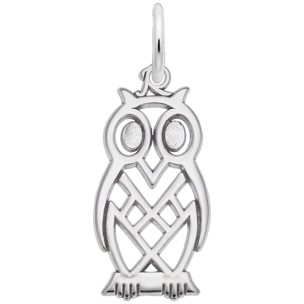 Graduation Flat Owl Charm - Celebrate Achievements in Style 1532