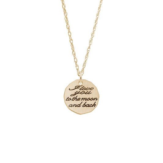Moon and Back Necklace Set