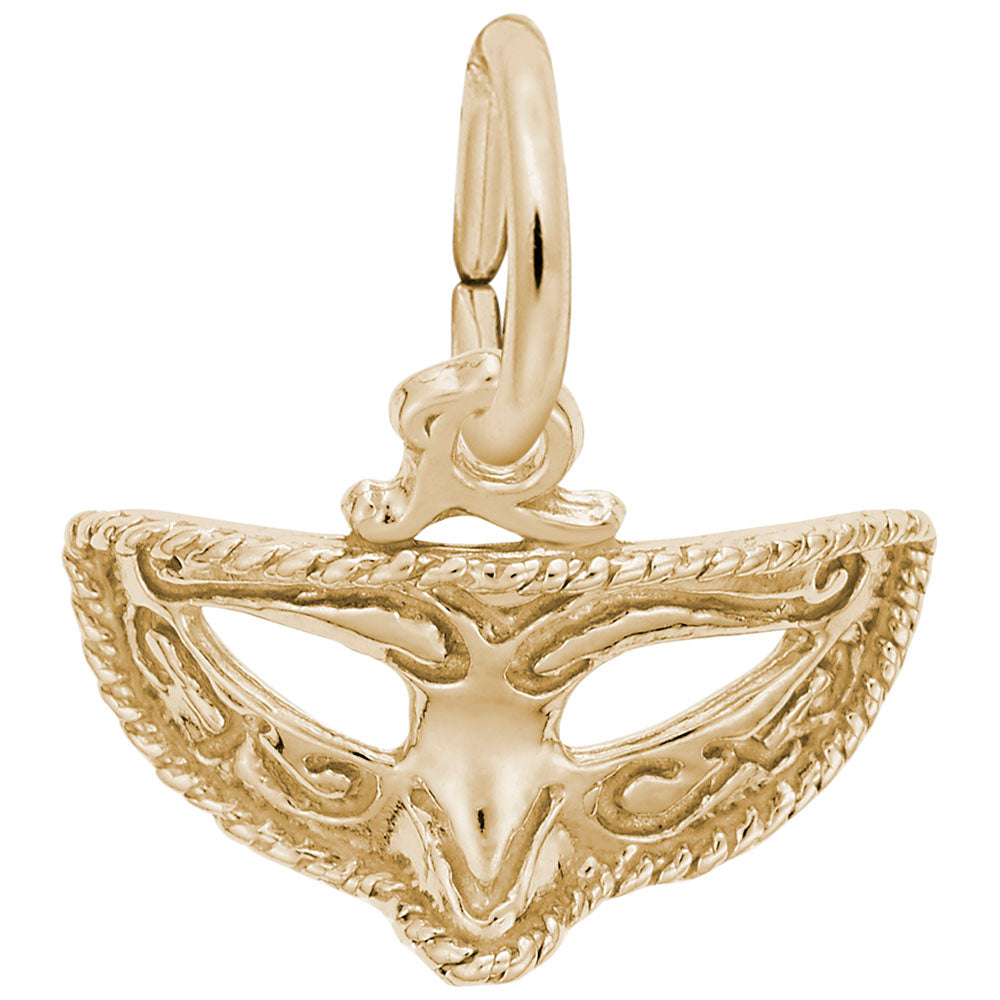 Mardi Gras Mask Charm - Celebrate Arts & Music with Style 1541
