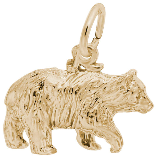 Black Bear Charm for Bracelets - Cute Animal Jewelry Gift 1546