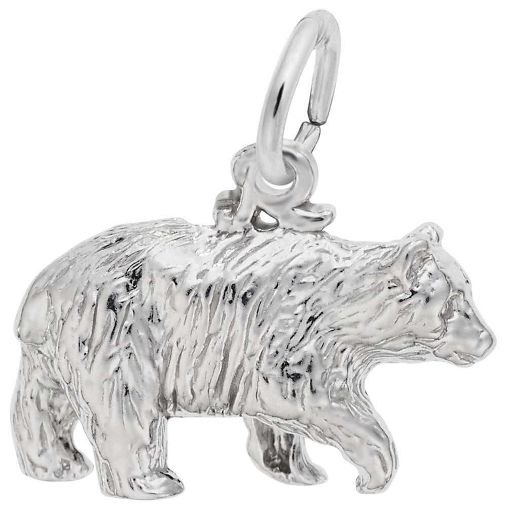 Black Bear Charm for Bracelets - Cute Animal Jewelry Gift 1546