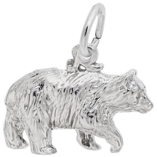 Black Bear Charm for Bracelets - Cute Animal Jewelry Gift 1546