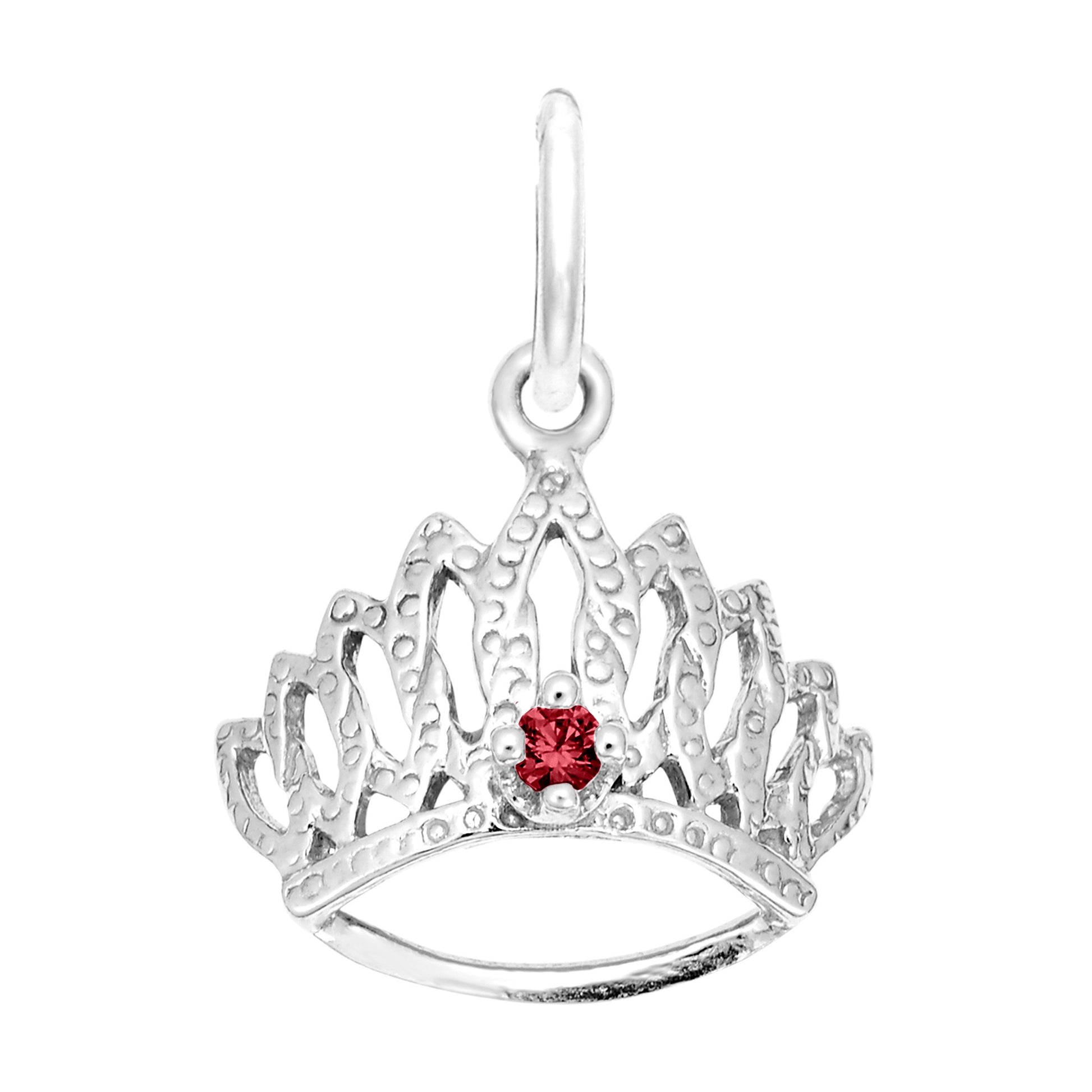January Birthstone Tiara Charm for Baby - Family & Friendship 1548-001