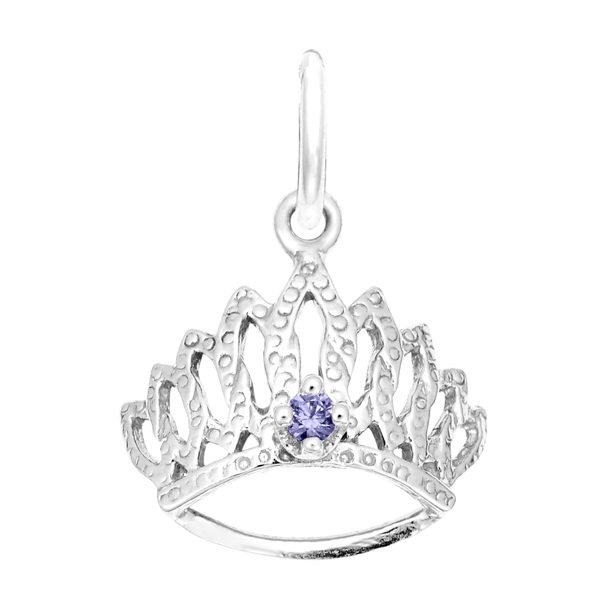 June Birthstone Tiara Charm for Baby - Family & Friendship Gift 1548-006