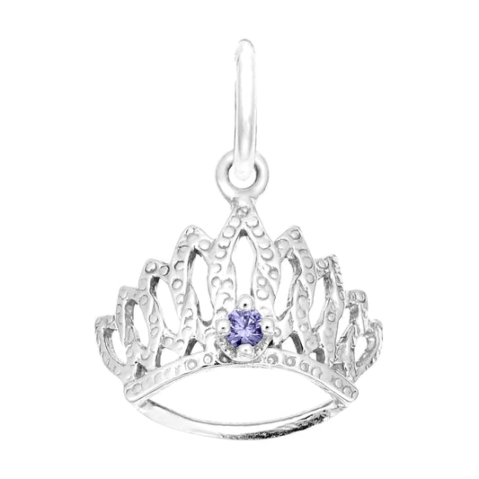 June Birthstone Tiara Charm for Baby - Family & Friendship Gift 1548-006