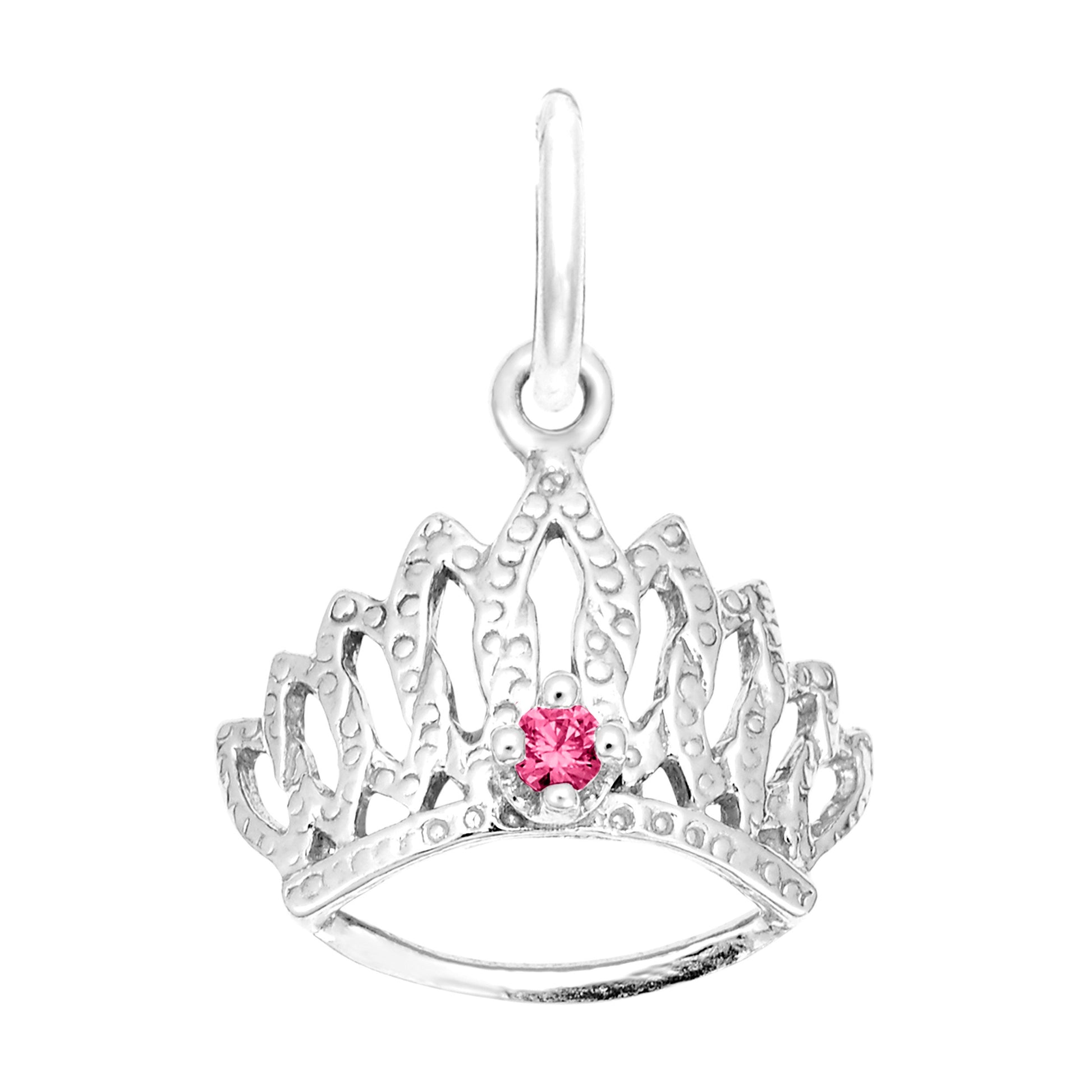 July Birthstone Tiara Charm for Baby - Family & Friendship Gift 1548-007
