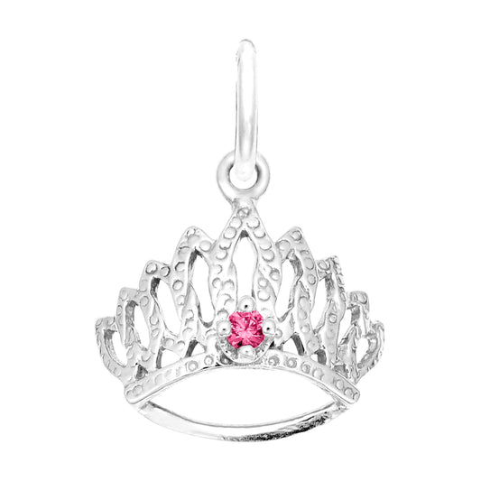 July Birthstone Tiara Charm for Baby - Family & Friendship Gift 1548-007