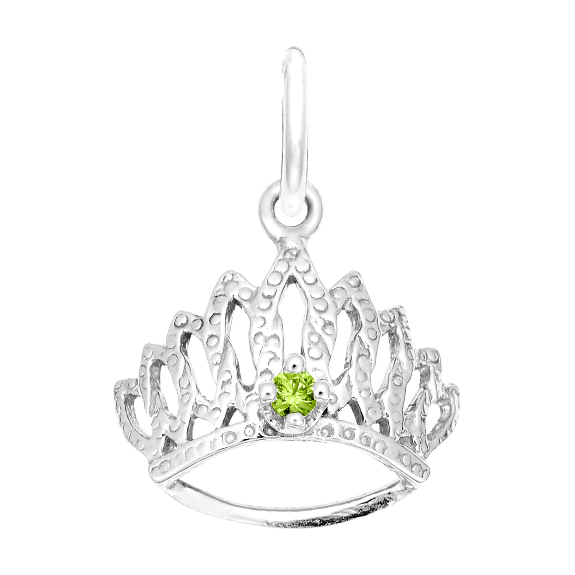 August Birthstone Tiara Charm for Baby - Family & Friendship 1548-008