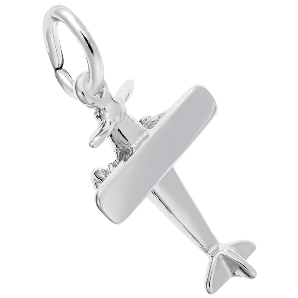 Small Single Engine Airplane Charm for Jewelry & Collectibles 1553