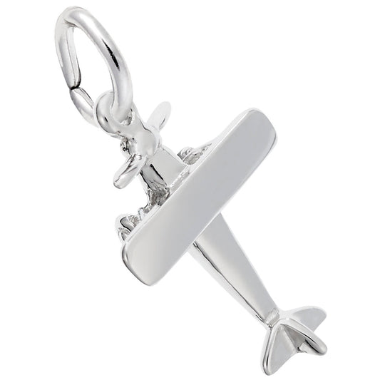 Small Single Engine Airplane Charm for Jewelry & Collectibles 1553
