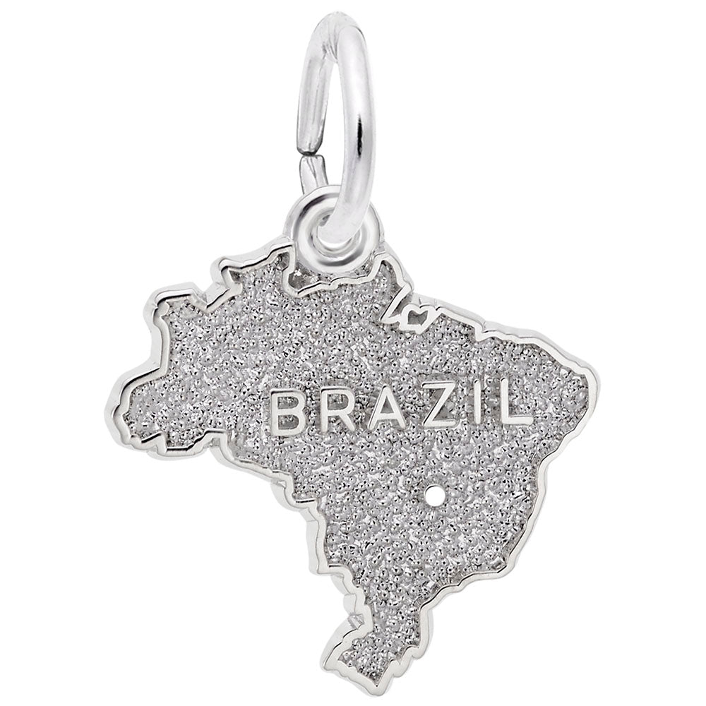 Brazil Map Charm - Travel Souvenir Jewelry for Adventure Lovers 1556