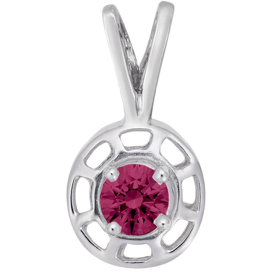 July Birthstone Insightful Pendant - Ruby Charm for Meaningful Gifts 1560-007