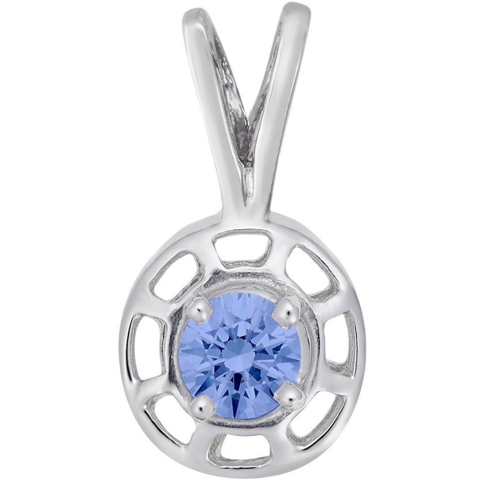 September Birthstone Insightful Pendant - Elegant Charm Jewelry 1560-009