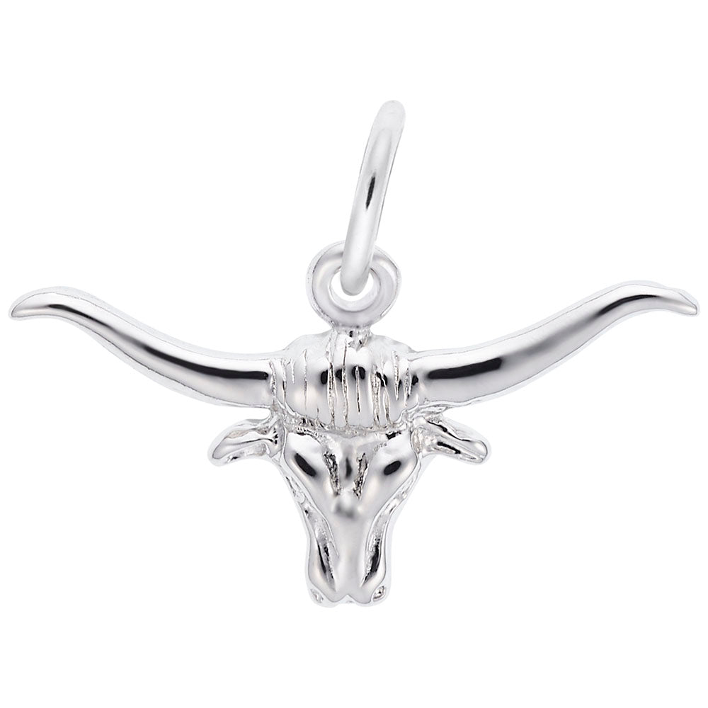 Steer Head Charm for Farm Animal Jewelry - Rembrandt Charms 1563