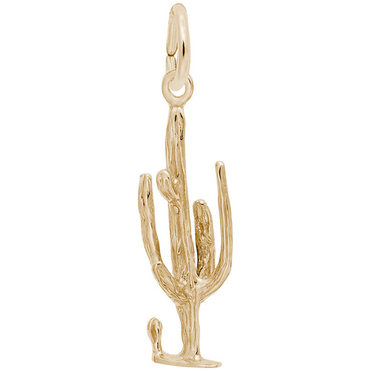 Western Cactus Charm for Travel Lovers - Unique Jewelry Accessory 1576