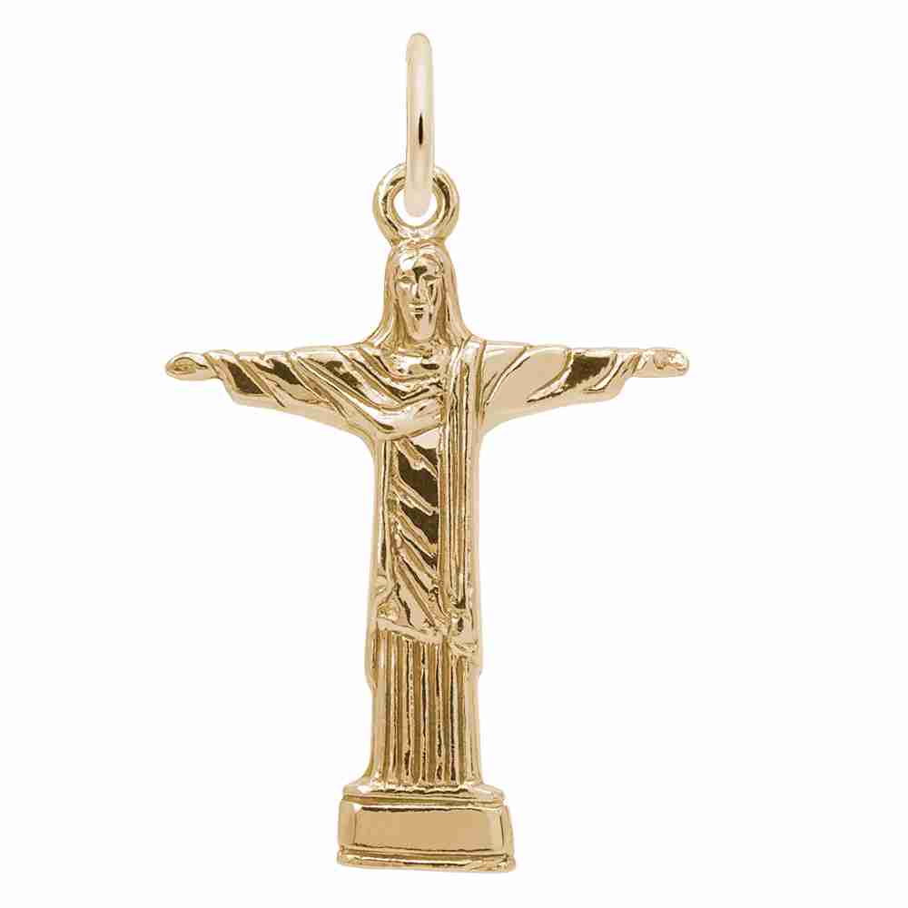 New Jesus on Cross Charm - Faith-Inspired Religious Jewelry 1577