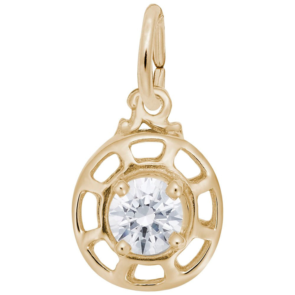 Insightful April Baby Charm - Celebrate Family & Friendship 1580-004