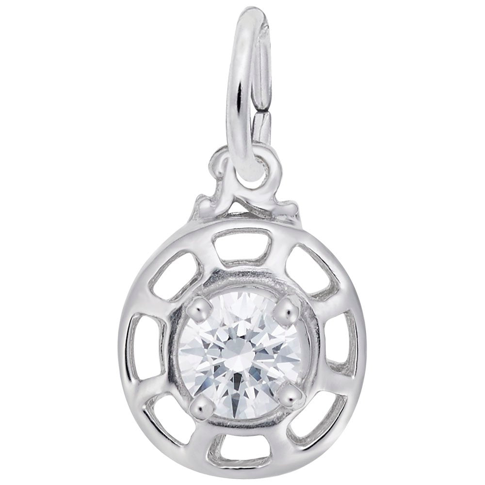 Insightful April Baby Charm - Celebrate Family & Friendship 1580-004