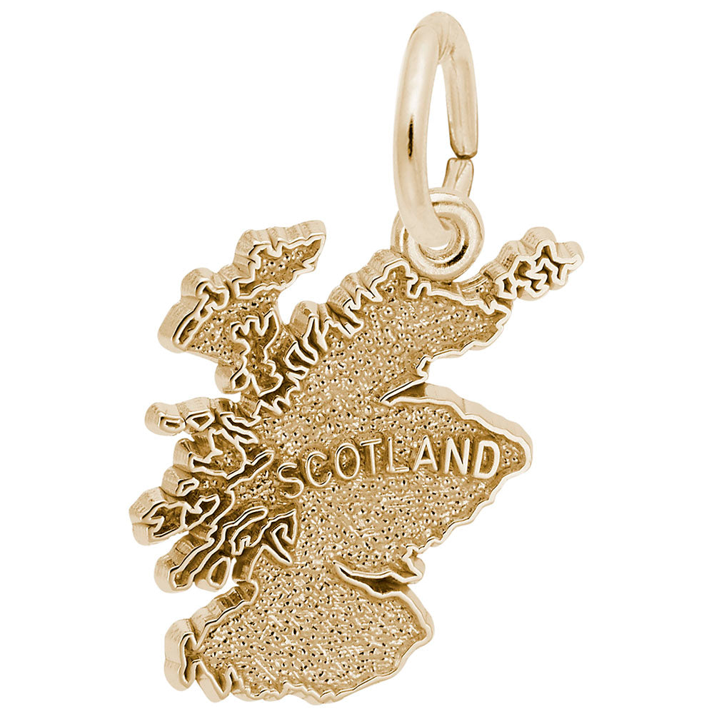 Scotland Map Charm - Travel Souvenir Jewelry for Adventurers 1592