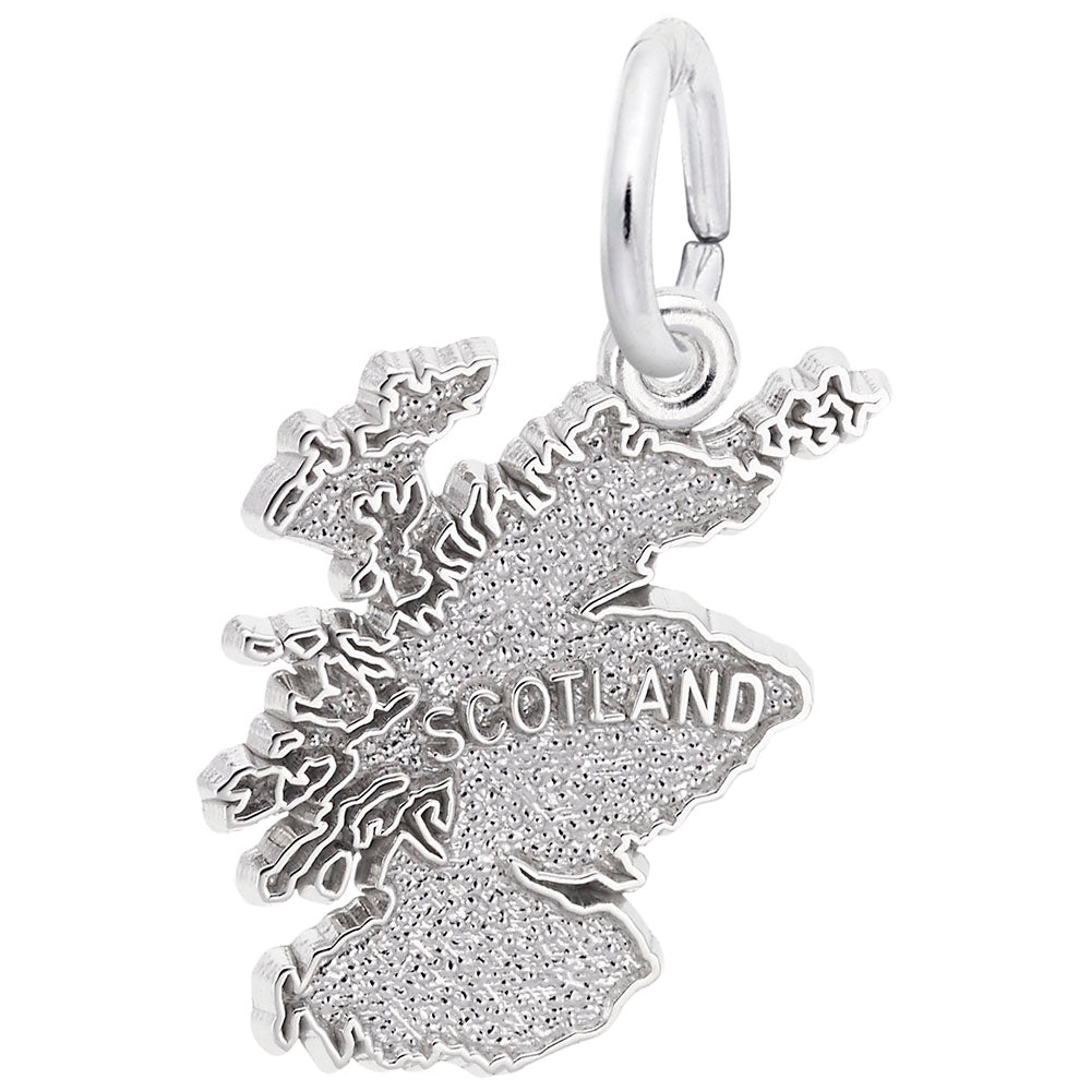 Scotland Map Charm - Travel Souvenir Jewelry for Adventurers 1592