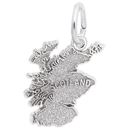 Scotland Map Charm - Travel Souvenir Jewelry for Adventurers 1592