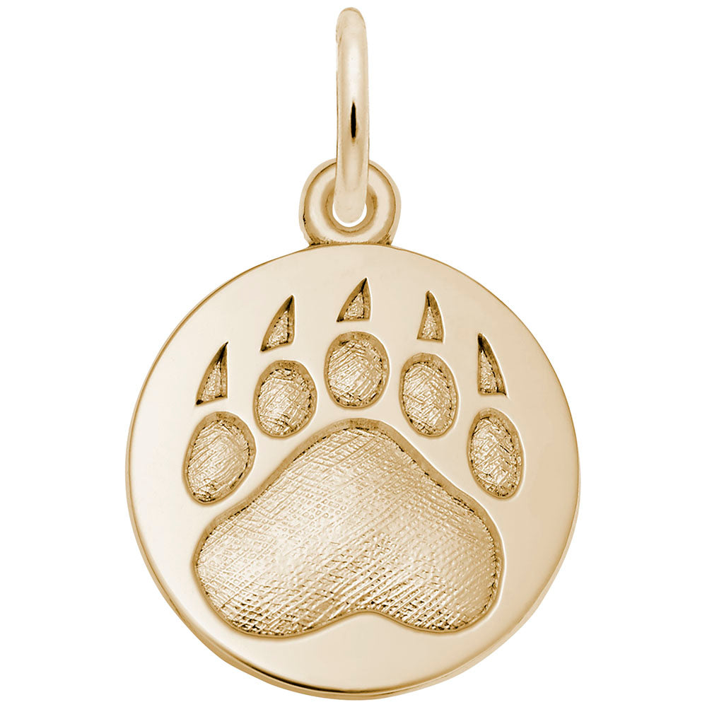 Bear Paw Print Charm for Pet Lovers - Unique Animal Jewelry 1607