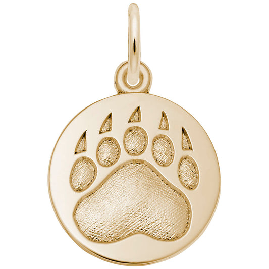 Bear Paw Print Charm for Pet Lovers - Unique Animal Jewelry 1607