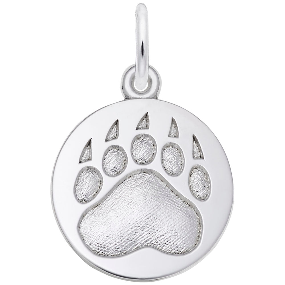 Bear Paw Print Charm for Pet Lovers - Unique Animal Jewelry 1607