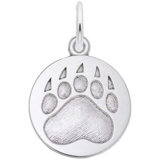 Bear Paw Print Charm for Pet Lovers - Unique Animal Jewelry 1607