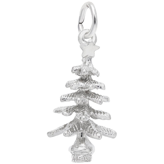 Evergreen Tree Charm for Christmas - Festive Holiday Jewelry 1610