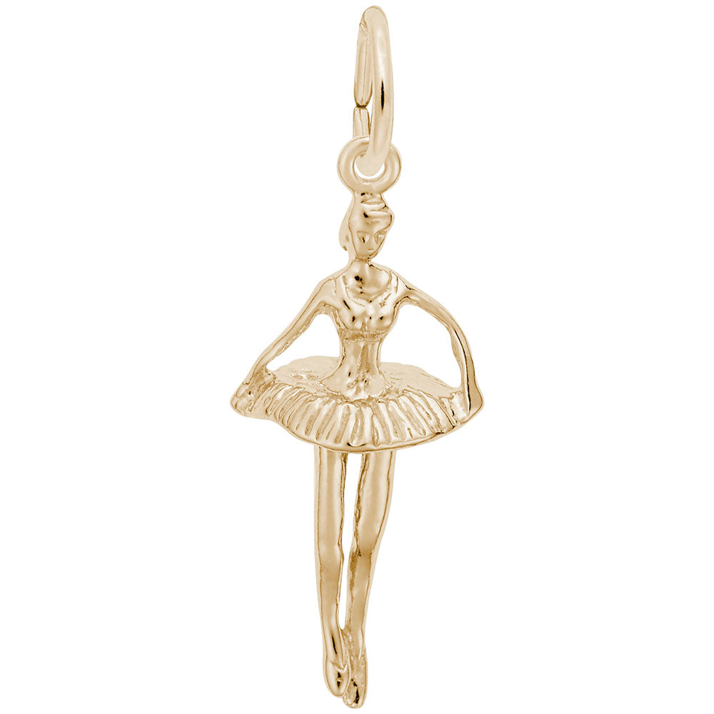 Pointed Toes Ballet Dancer Charm - Elegant Dance Jewelry Gift 1614