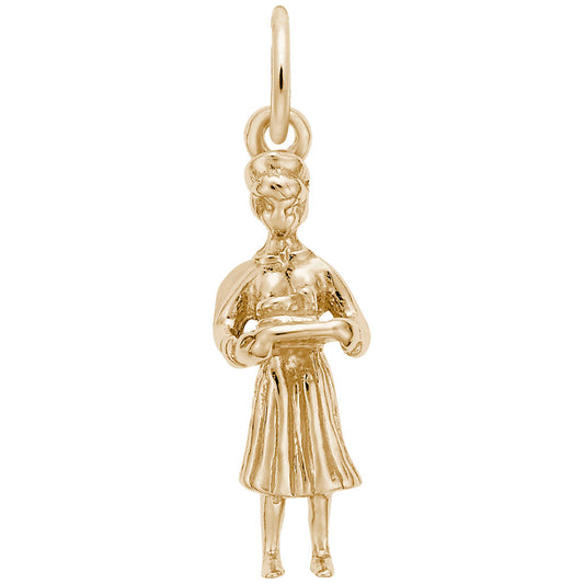 Sterling Silver Nurse Charm for Medical Professionals & Gifts 1616