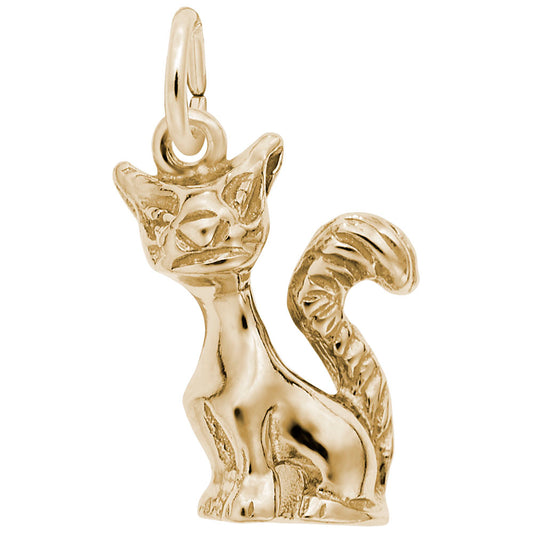 Long-Tailed Cat Charm - Adorable Pet Jewelry for Cat Lovers 1621