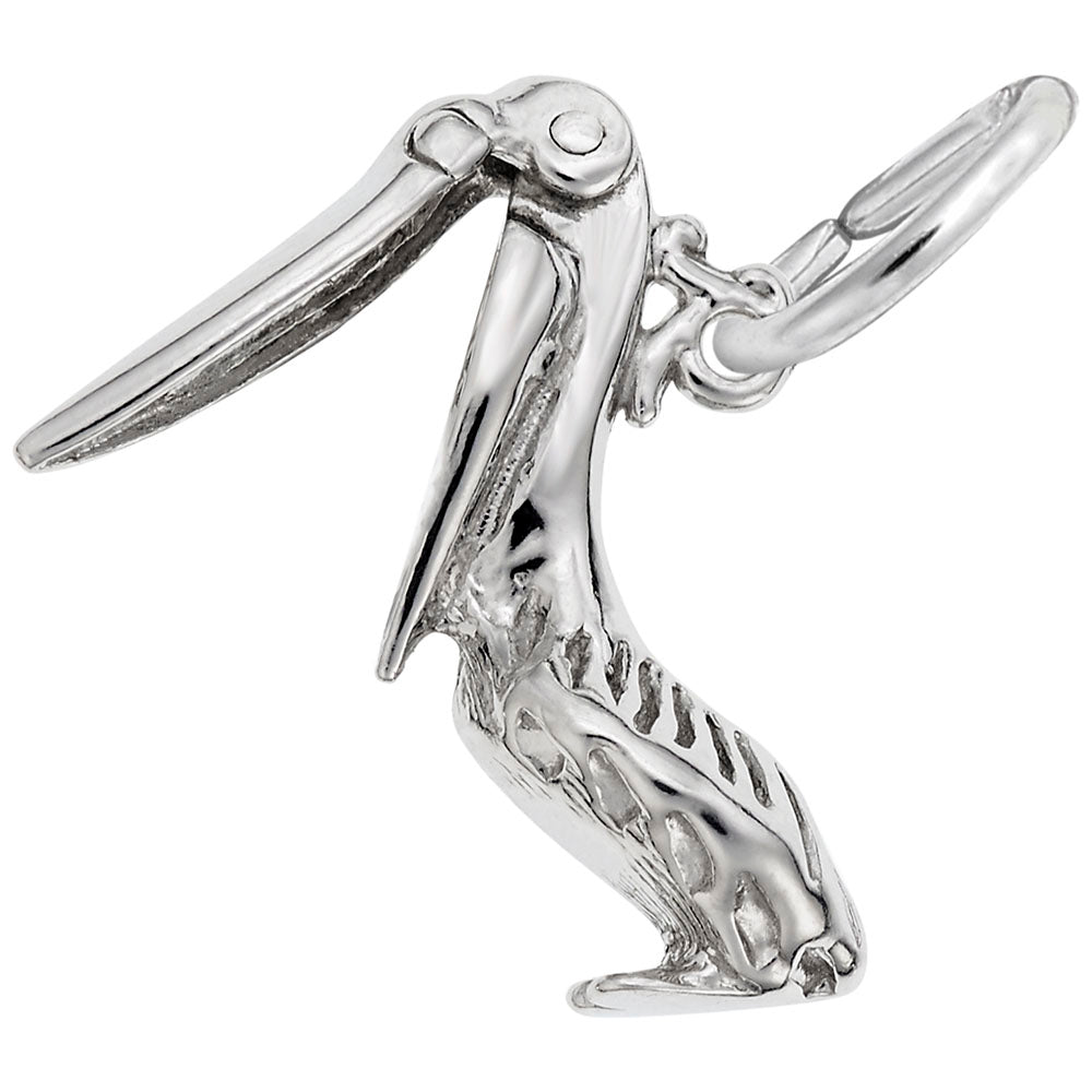 Elegant Pelican Charm for Nautical Jewelry - Sea Life Collection 1628
