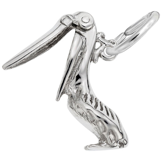 Elegant Pelican Charm for Nautical Jewelry - Sea Life Collection 1628