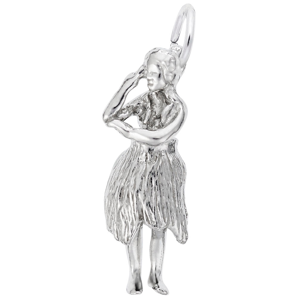 Hawaiian Dancer Charm - Unique Dance Arts Jewelry for Collectors 1629