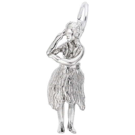 Hawaiian Dancer Charm - Unique Dance Arts Jewelry for Collectors 1629