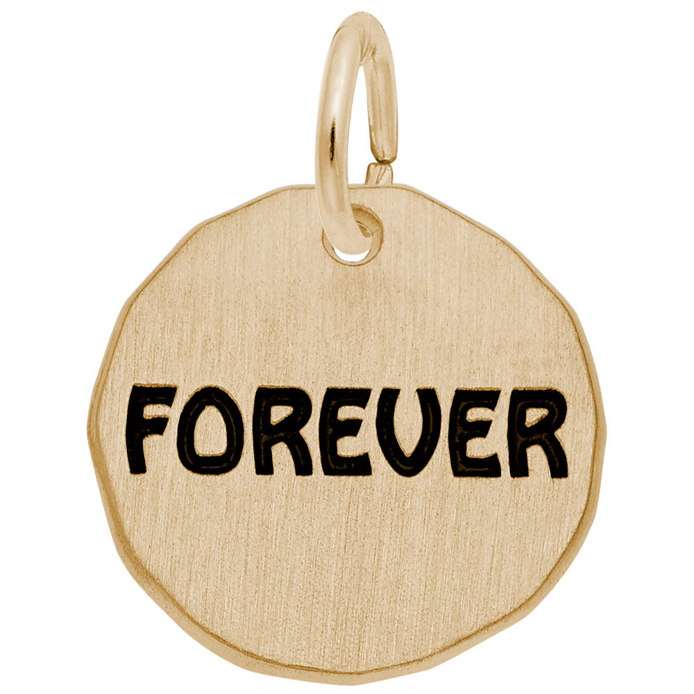 Forever Tag Charm - Elegant Personalized Symbolic Jewelry 1631